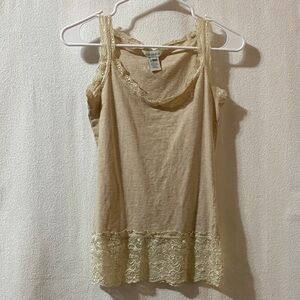 Sundance Cream Lace Trim Camisole